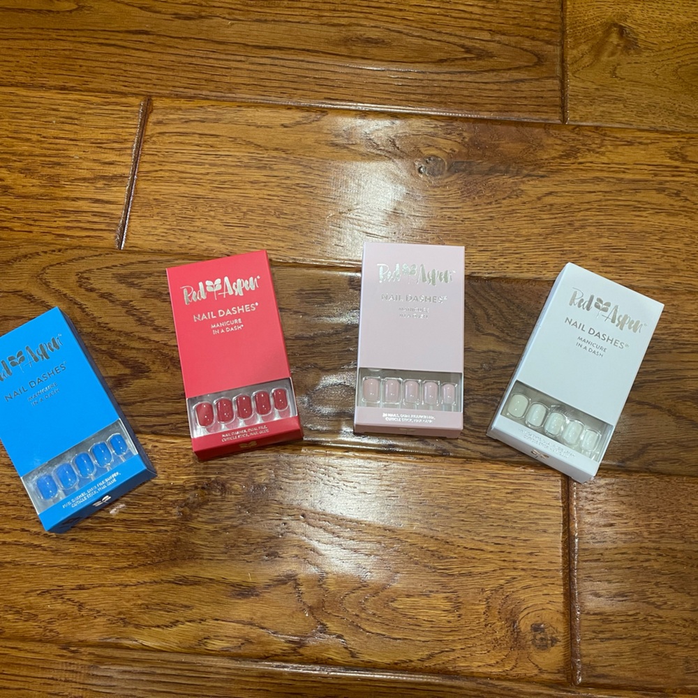 Blue and Red Skincare Essentials Set
